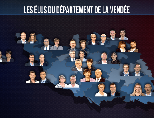 Carte des élus du conseil départemental de la Vendée