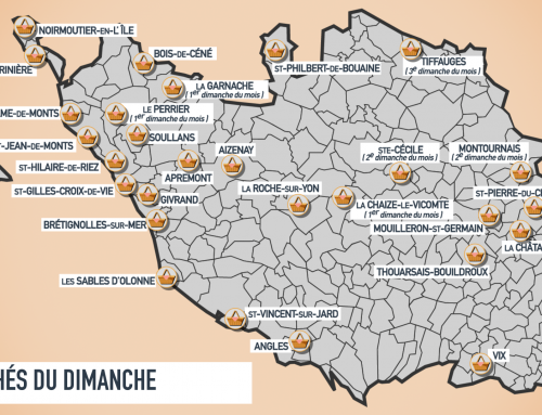 Cartes des marchés alimentaires de Vendée