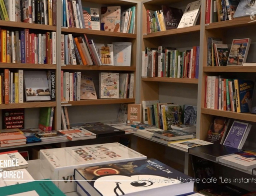 Hélène Martineau propriétaire de la librairie café « Les instants Libres »