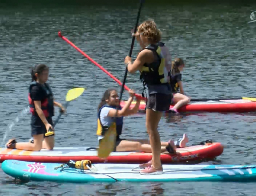 Parcours sport : du paddle pour les écoliers