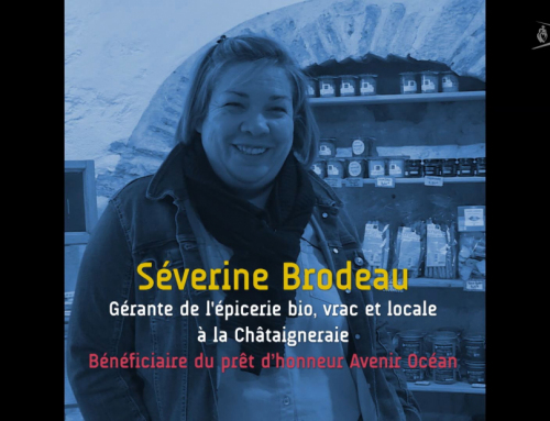 Séverine Brodeau, gérante de l’épicerie bio, vrac et locale à la Châtaigneraie