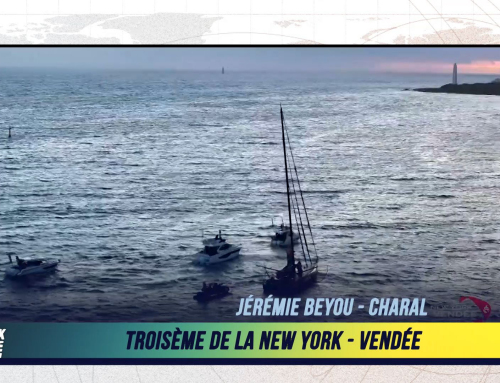 L’IMAGE DU JOUR de la New-York Vendée : L’arrivée de Jérémie Beyou