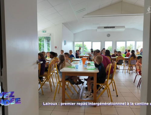 Vivez la Vendée : Premier repas intergénérationnel à la cantine pour ces écoliers