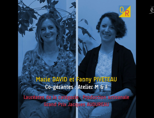 Q/R – Marie David et Fanny Piveteau, co-gérantes « Atelier M&F » – Lauréates catégorie : Production artisanale – Grand Prix Jacques Audureau