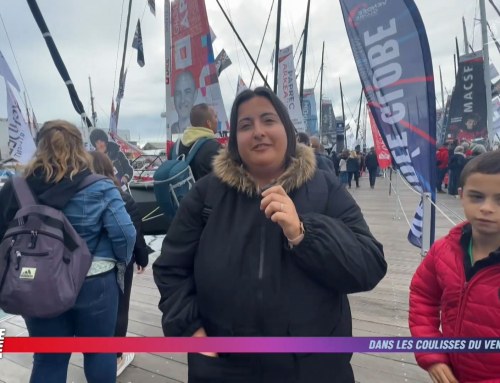 Dans les coulisses de la visite du ponton du Vendée Globe