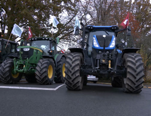 La Roche-sur-Yon : une centaine d’agriculteurs se mobilise devant la DDTM