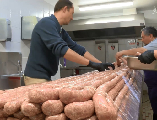 Un Téléthon de compétition autour de la plus longue saucisse de Vendée