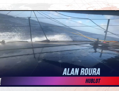 L’image du jour du Vendée Globe du 14 Décembre : Alan Roura sur Hublot face à des vagues monstrueuses !