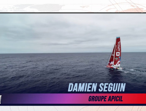 L’image du jour du Vendée Globe du 21 Décembre : Damien Seguin en plein cœur de l’Océan !