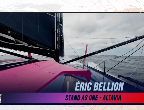 L’image du jour du Vendée Globe du 2 janvier : Eric Bellion face à un iceberg !