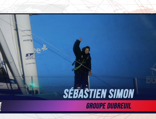 L’image du jour du Vendée Globe du 17 Janvier : Sébastien Simon franchit la ligne d’arrivée !