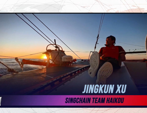 L’image du jour du Vendée Globe du 21 Janvier : Jingkun Xu profite d’un coucher de soleil époustouflant !