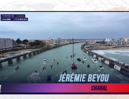 L’image du jour du Vendée Globe du 25 Janvier : Jérémie Beyou au chenal des Sables